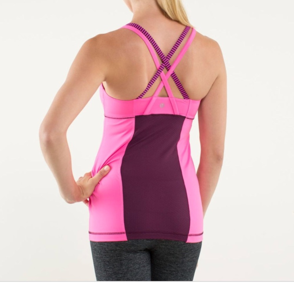 Lululemon energy tank pink